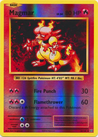 Pokemon - Magmar (20/108) - XY Evolutions - Reverse Holo